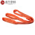 迪万奈特 柔性环形吊带多规格大吨位工业起重吊带高强度柔性涤纶吊装带 5T*5M红色 