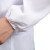 适用于白大褂工作服厂服实验室工装卫生服制服定做男女长袖印字刺绣 松紧袖口 S/160