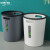 中环力安【大号颜色随机】简约手提垃圾桶 卫生间厨房塑料垃圾桶办公室纸篓