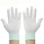 手套劳保耐磨工作布女干活透气薄款双半指男工地干活薄尼龙白 白色尼龙手套(12双) L