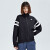 卡帕（Kappa）印花外套女运动卫衣休闲针织开衫长袖上衣K0B22WK11D 黑色-990 L