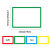 300张/卷彩色名称标签空白贴纸学校老师公司名片文件分类文具贴纸 CT14(150张)