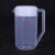 塑料量筒 2500/5000毫升带刻度带盖子PP塑料量杯奶茶厨房专用冷热水壶JYH 150毫升