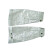美康（meikang） 防火套袖 铝箔耐1000度高温 防烫隔热套袖 长40cm MKP-1302 银白 