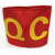 现货QC QA红袖标袖章定做安全员袖章斜纹面料网印圆形袖套可定制 黄色 安全员