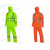 安大叔D763/C890反光雨衣裤套装3M视觉丽材料髙警示PVC防水涂层布 荧光橙 M