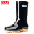 回力雨鞋户外水鞋钓鱼洗车防雨水不易滑雨靴耐磨胶鞋HL886中筒黑色42