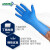 爱马斯 一次性手套丁腈橡胶手套 厚款清洁手套 蓝色 L码 300413