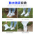 海斯迪克 透明防雨防水鞋套 加厚防滑男女雨鞋 成人磨砂白 XL 