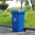 360L户外大号加厚带盖塑料挂车环卫垃圾桶180升小区物业垃圾箱 绿色 160L