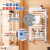 华德华美（HUADE HUAMEI）小背篓暖气片卫生间家用水暖耐腐精钢材质卫浴壁挂式散热器背篓 亮白色高600X400mm中心距