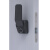 定制适用房门锁通用型卧室内门黑色锁具门把手旧门换锁ZS3814 银色（无上锁款） 35-50mm向内不带钥匙