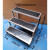普力捷（PULIJIE）工业不锈钢台阶凳加高2层脚踏凳登高仓库凳 加粗加厚30方管45*80*50厘米