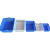工霸（GONGBA）塑料周转筐 果蔬筐洗菜筐平底沥水篮 7号蓝色 360*285*110mm
