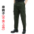 谋福 工作服男装宽松套装 电焊工装男士劳保服耐磨 帆布绿色裤子 170可穿110--125斤 