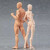 薇欧漫SHF素体人体手办木偶figma2.0国产人体模型男女美术素描素体绘画 2.0肤色男