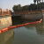 金格羽PVC围油栏固体浮子式围油栏水面围油吸油拦污带拦截围堵的 桔红-色PVC-450