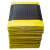 赫思迪格 PVC工业耐磨地垫 流水线用防滑垫橡胶垫 黑色0.9m×0.6m×20mm JG-1635