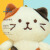HAPiNS日本小猫咪钥匙扣毛绒挂饰情侣公仔书包挂件可爱玩偶生日礼物女 奶酪猫 8cm