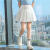 迪士尼女童百褶裙儿童学院风纯色半身短裙2024夏季新款中大童洋气裙子潮 1566白色新款裙 120cm