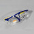 护目镜防眼镜防风沙安全透明飞溅定制劳保工作护目镜防护眼镜 蓝边加厚镜片护目镜