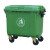 企桥  户外垃圾桶(660L) 挂车环卫垃圾车大容量塑料商用加厚带盖户外大号垃圾箱带轮塑料垃圾桶