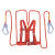 礼丝汀高空作业安全带保险带空调安装专用高安全绳电工腰带五点式安全带 国标双小钩5米带绑腿