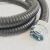 零售国标包塑金属软管白色电线套管蛇皮护线管穿线波纹管16 20 25 加厚51mm(5米) 黑色 脚踩不会扁