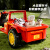 手扶拖拉机电动玩具车可坐人四轮双人大号仿真儿童超大带斗 新升级红色双驱动12V10A电瓶+音 电力驱动