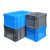万尊 EU物流箱加厚塑料周转箱外径300*200*147mm无盖工具收纳箱零件盒