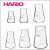 日本HARIO耐热玻璃烧杯10/20/100/200/500ml量杯带刻度精准分享杯 50ml小口圆口三角瓶