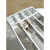 镀锌玻璃钢格栅卡扣m型钢格板安装夹卡子不锈钢c型扣件格栅板固定 银白色A3 (A-30型安装夹)