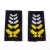 2011式保安肩牌肩章套牌配饰 物业小区保安服装配件标志全套定做 全黄套肩章10对