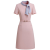 璇醇案场客服工作服夏装女士夏季职业气质粉色短袖前台装美容师 粉色短袖 2XL