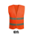 反光安全背心马甲施工建筑工程工地工人安全服网布衣荧光印字交通 普通款式橙色
