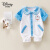 迪士尼（Disney）婴儿衣服连体衣秋装纯棉3-6个月男宝宝帅气春秋哈衣新生儿套装 蓝色叮当猫 66码建议1-3个月