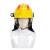 惠利得统型20盔FTKQA灭火17消防头盔安全防护装备抢险森林救援面镜轨道 头盔加贴字