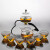 HYWLKJ2023送礼创意网红玻璃懒人茶具全自动泡茶器办公室茶杯茶壶套装 兰花泡茶器+茶杯磁感应出水 0ml