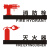 个性创意克力消防栓消火栓灭火器标识提示牌立体镂空消防标志牌 黑色灭火器 26x10.8cm