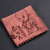 木语瓷缘 加厚茶巾茶布吸水小和尚印花方形细纤维布茶盘配件茶具用毛巾抹布 咖啡色-小和尚茶巾