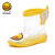 【质量】B.Duck小黄鸭童鞋儿童雨鞋夏季新款小学生透明水鞋男女童防滑耐磨雨靴 黄色 20码内长约149mm