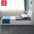 红心 高箱床双人床1.8米现代简约主卧气动储物床HXCC24白色+24cm床垫