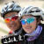 拓步TS001M男女偏光骑行眼镜防风沙运动自行车登山眼镜跑步装备 珍珠光白_紫镜片