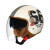 3C认证四季通用电动车头盔男女士四季通用款摩托车安全帽半盔全盔 双镜66花外长内茶