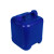 加厚塑料方罐5升10L方形塑料桶胶水塑胶壶化工废液油水酒精堆码桶 5升小款方罐（半透）290g