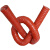 定制钢丝管软管耐高温管材排烟管 防火阻燃排气管红色硅胶通风管 内径25mm/4米一根