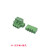 2EDGKM绿色接线端子带固定耳插拔式5.08MM螺丝直弯针PCB22F32F42F 3P 直针座+插头(10套)