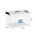 京度 透明收纳箱加厚塑料整理箱物料储物周转箱带盖手提盒 510*384*245mm 透明款