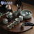 苏氏陶瓷（SUSHI CERAMICS） 哥窑功夫茶具陶瓷泡茶壶三才盖碗茶杯茶洗六君子大套组礼盒装