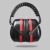 OEMG隔音耳罩降音睡觉专业防噪音学生睡眠用学习工业耳机神器 头箍（加强版）：黑色+红色